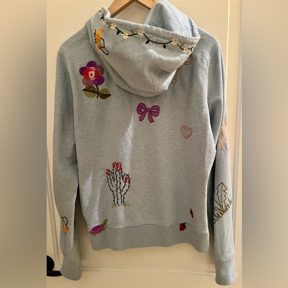 Lucky Brand Y2K Vintage “Happy Hippy”Embroidered Hoodie (L) EUC - Picture 4 of 5